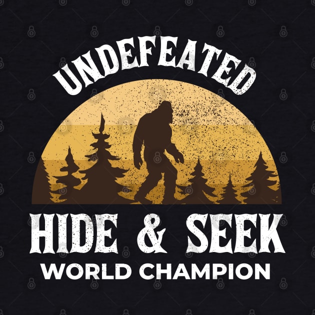 Big Foot Retro Original Undefeated Hide And Seek World Champion by Design Malang